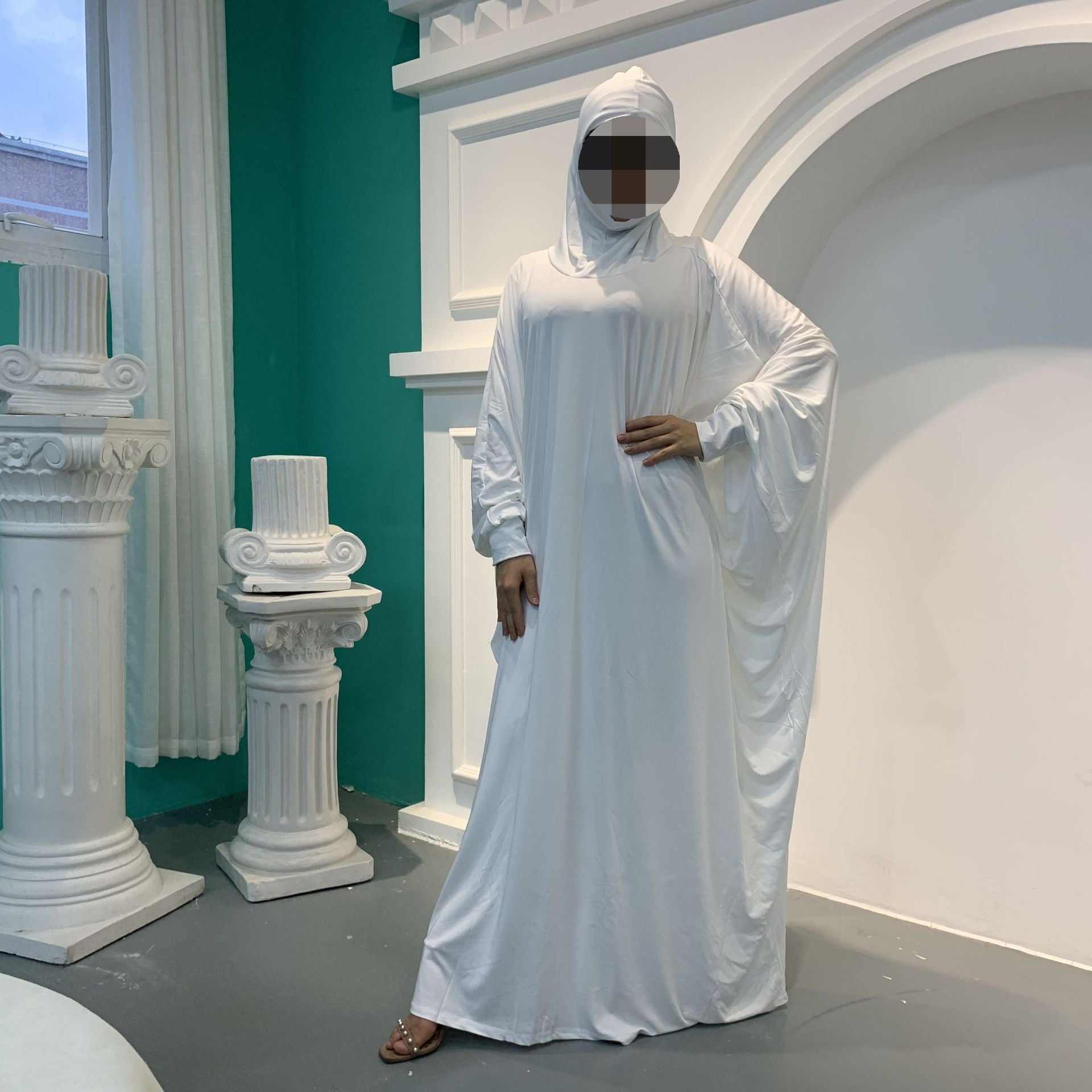 Elegant Big Swing Dolman Sleeve Robe