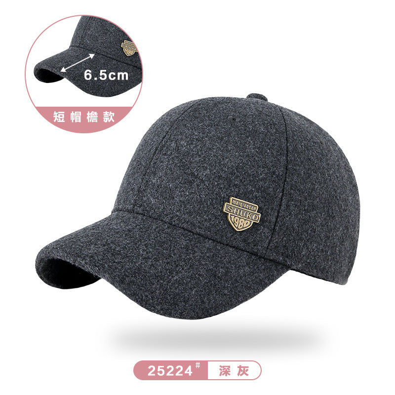 Autumn & Winter Wool Tweed Velvet Peaked Hats