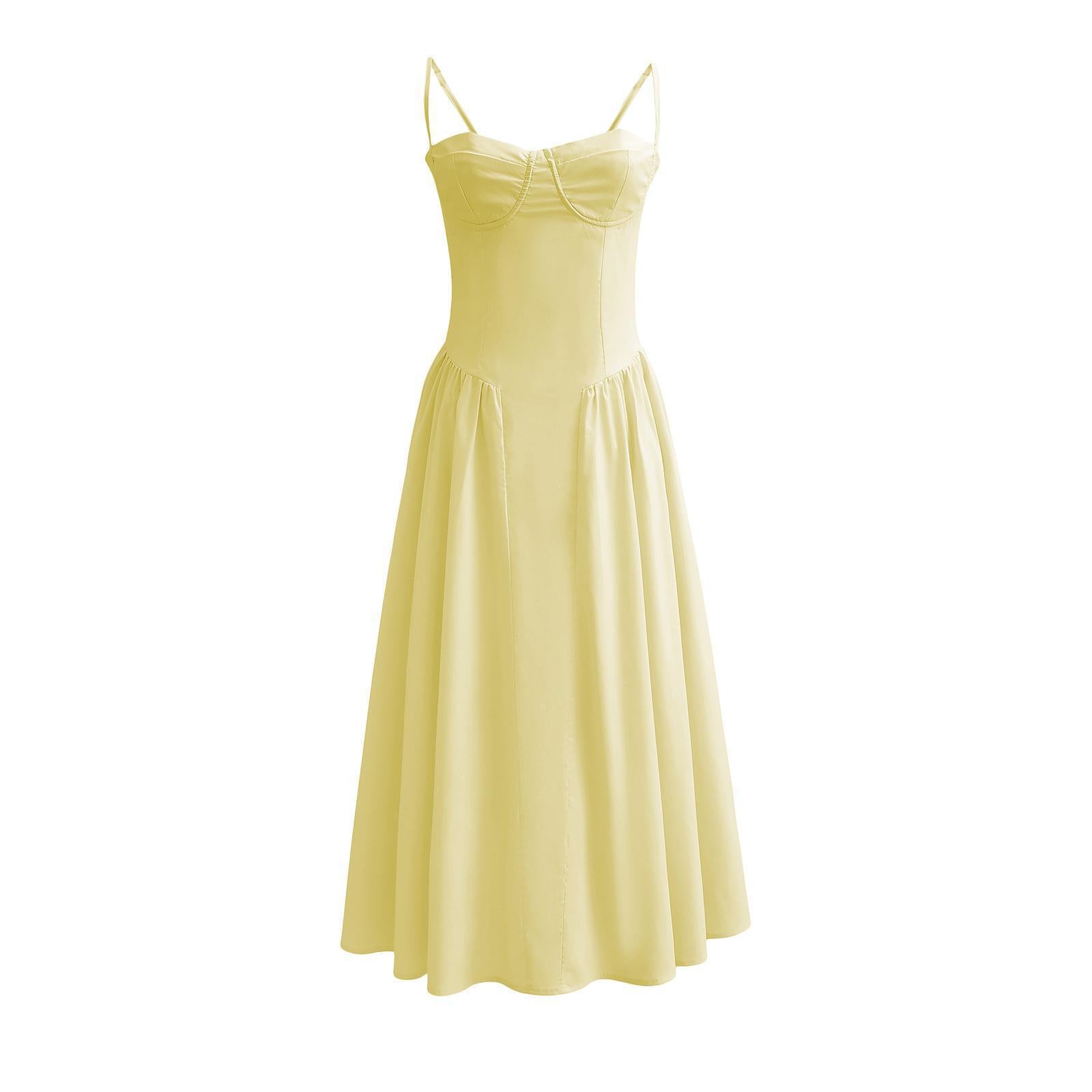 French Retro Court-Style Slip Dress