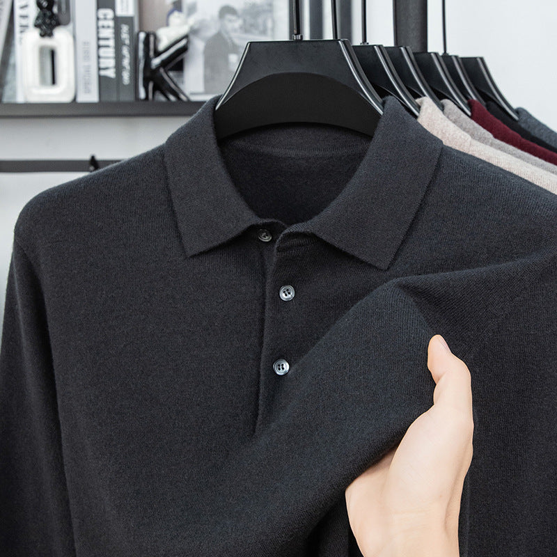 Knit Polo Luxe Sweater (On Hand)