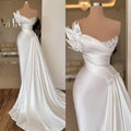 Elegant White Satin Wedding & Event Dress
