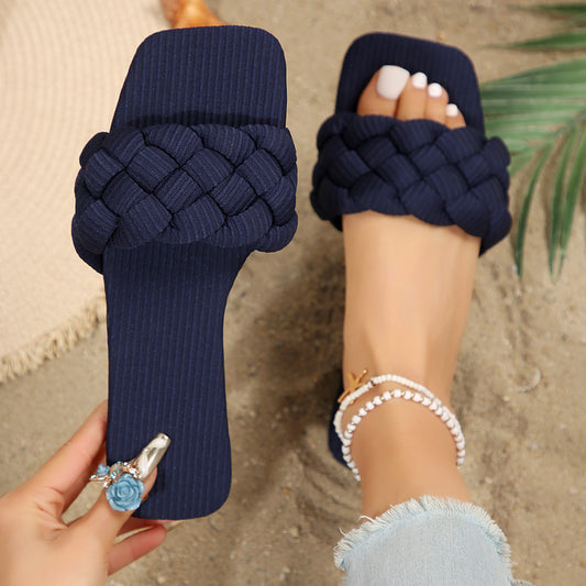 Woven belt light wear sandals