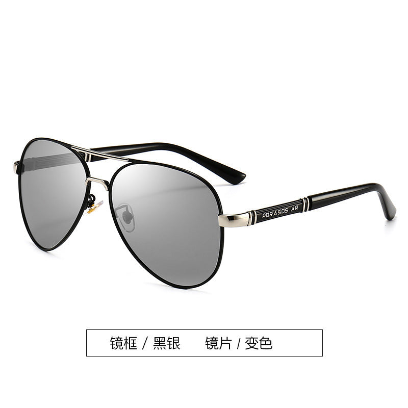 New Polarized Sunglasses Men's Metal Sunglasses Toad Glasses Driving Mirror