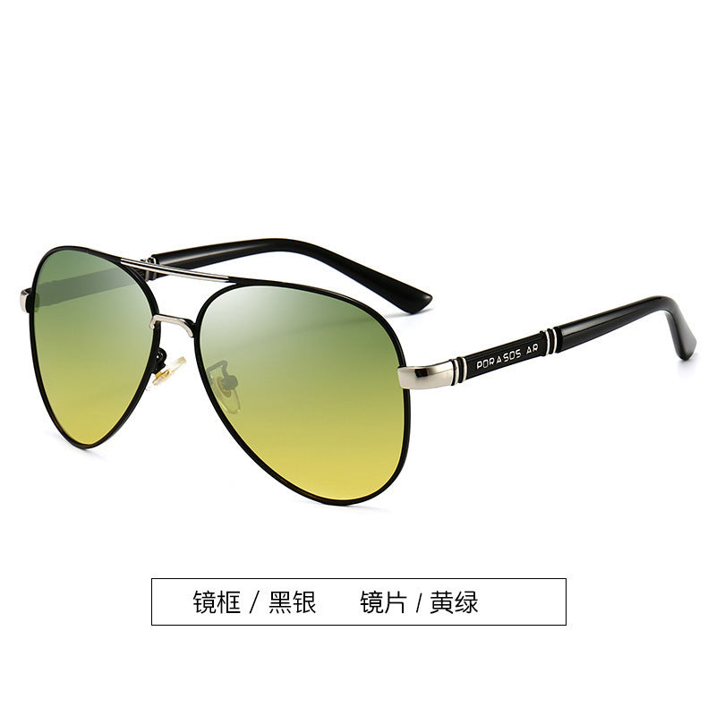 New Polarized Sunglasses Men's Metal Sunglasses Toad Glasses Driving Mirror