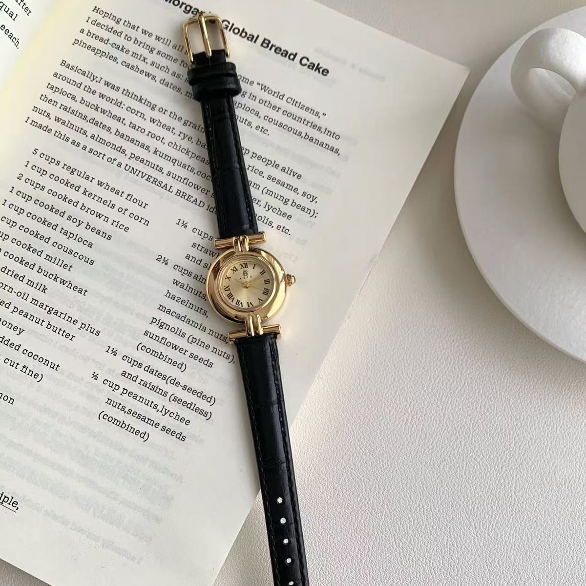 Vintage Osmanthus Gold Women's Watch - Luxury Minimalist Design