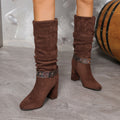 Versatile women's high heel one-kick boots (On Hand)