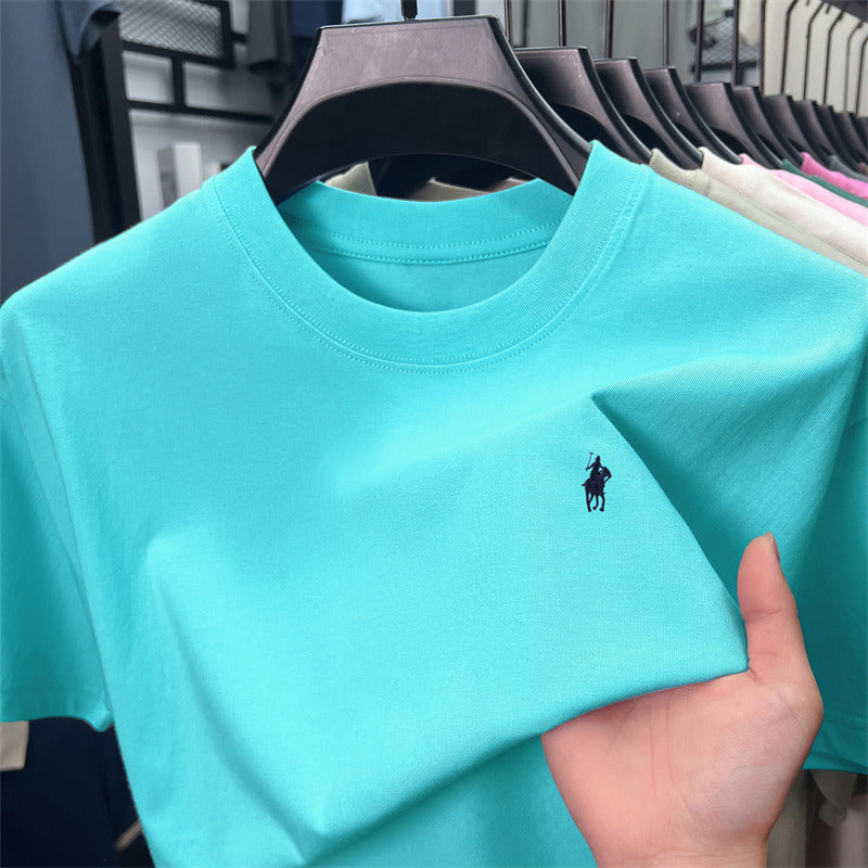 Men’s Ruff Pony Logo Embroidered Crew-Neck Tee
