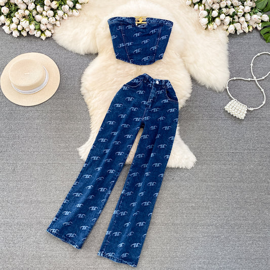American Retro Denim Set
