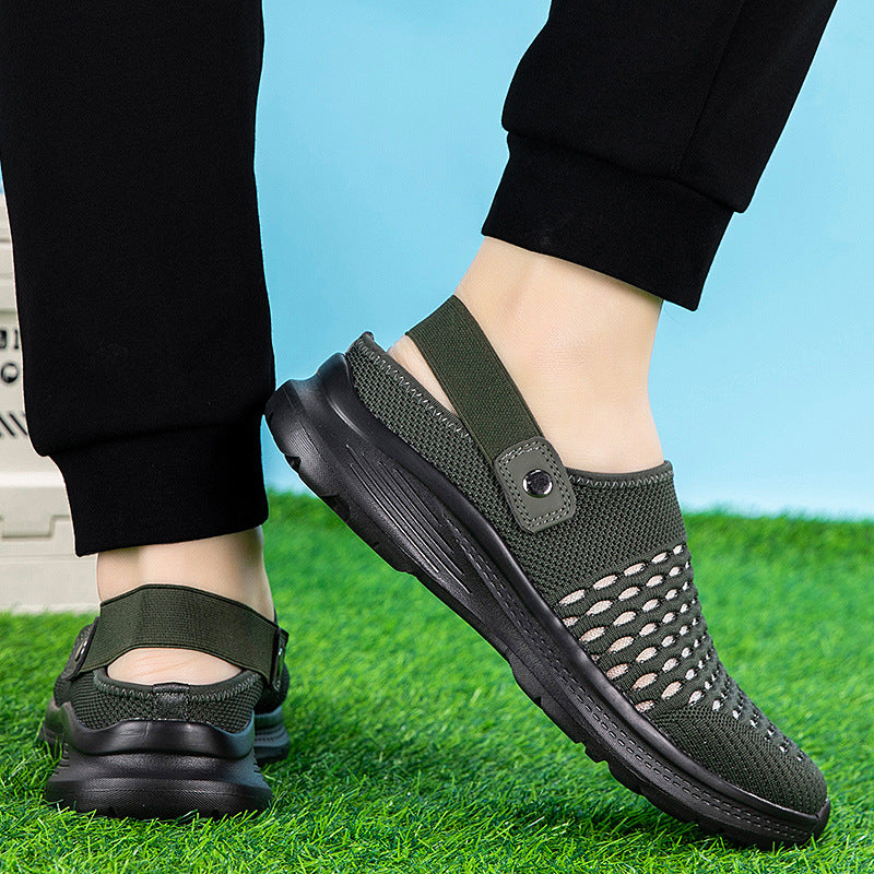 Summer Elderly Outdoor Breathable Slippers