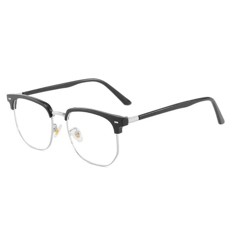 Photochromic Half-Frame Blue Light Blocking Glasses for Men & Women