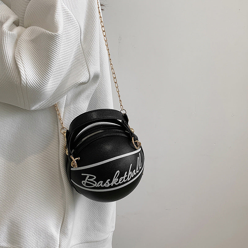 Personalized round basketball bag
