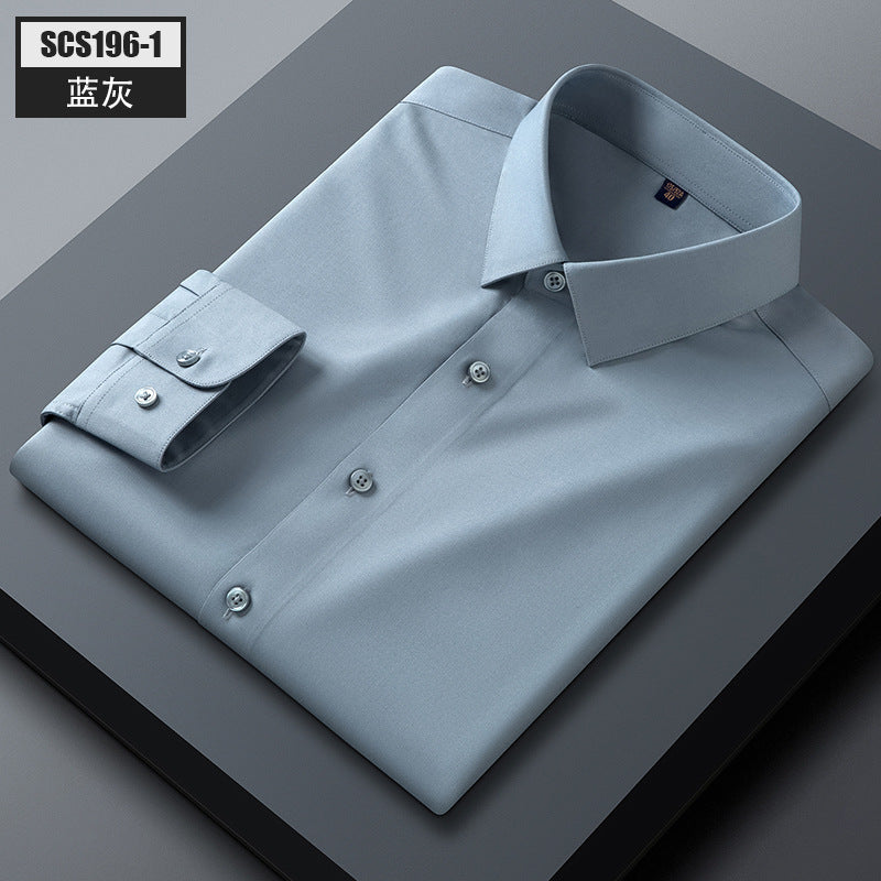 Mens Mulberry Silk Business Casual Shirt