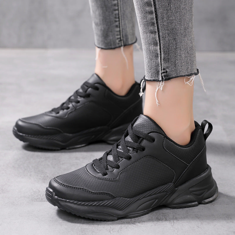 Casual  Sneakers, Leather and Waterproof