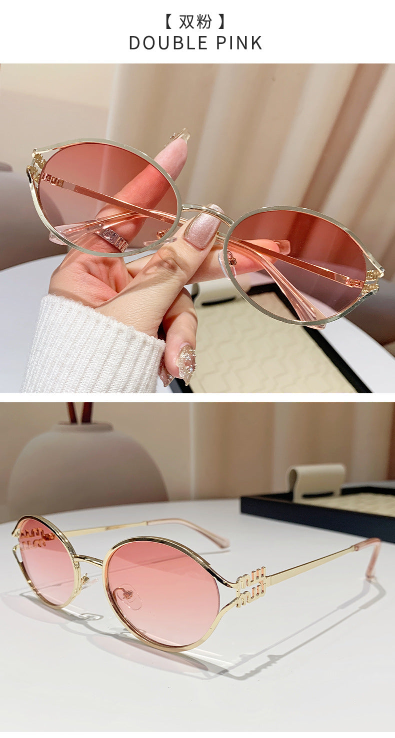 Oval Metal Sunglasses