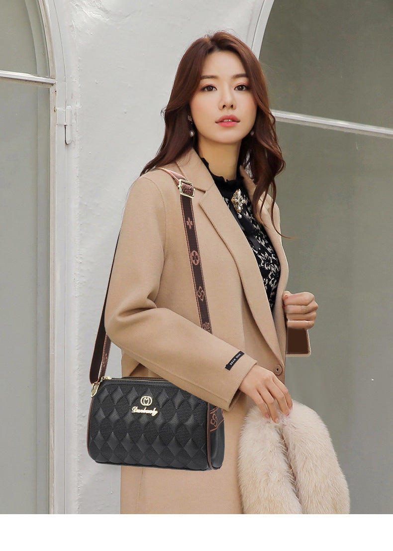 Soft Leather Wide Shoulder Strap