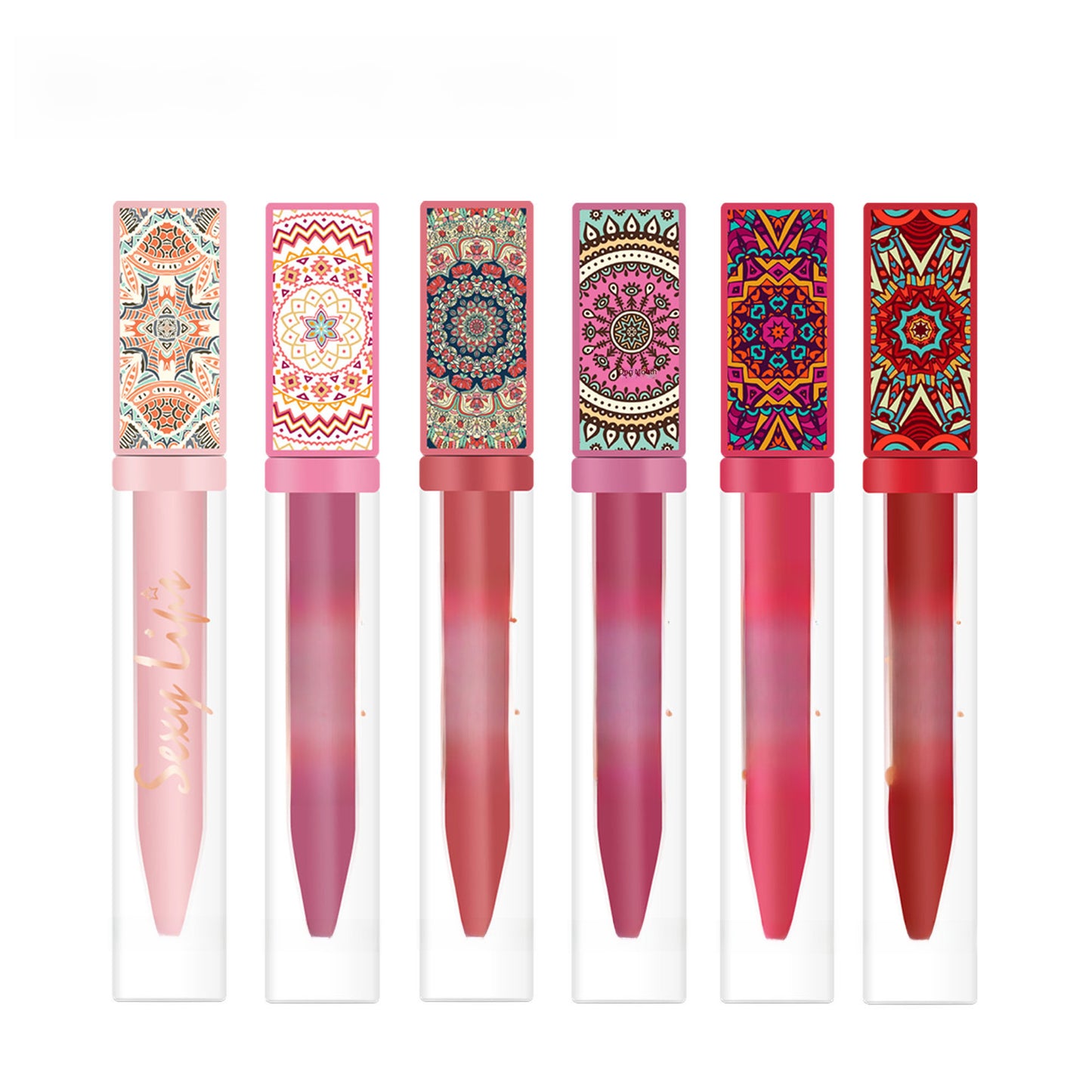 Handaiyan Bohemian Lip Stain Set Matte Velvet Lipstick Long-lasting lip gloss