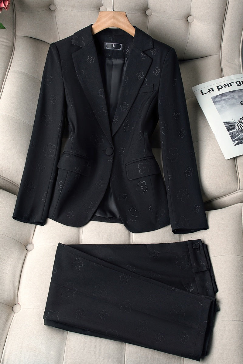 Womens 2-Piece Formal Trouser Suit Set