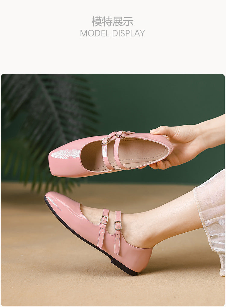 Vintage Red Patent Mary Jane Flats