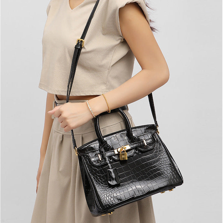 Victoria Crocodile Handbag