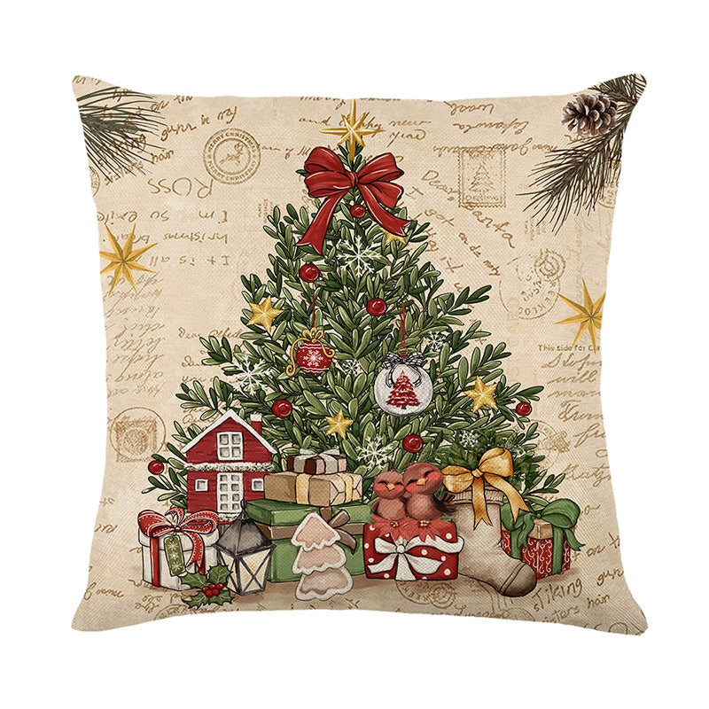 Santa Magic Linen Pillowcase