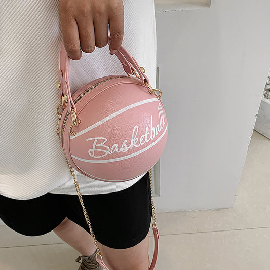 Personalized round basketball bag