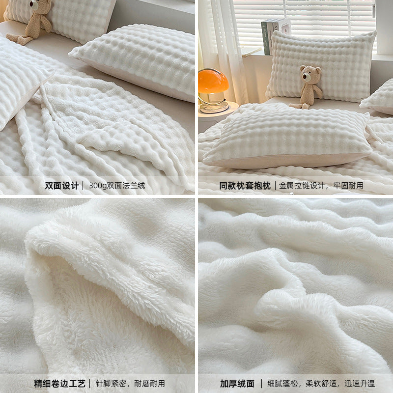 Bubble Velvet Throw Blanket