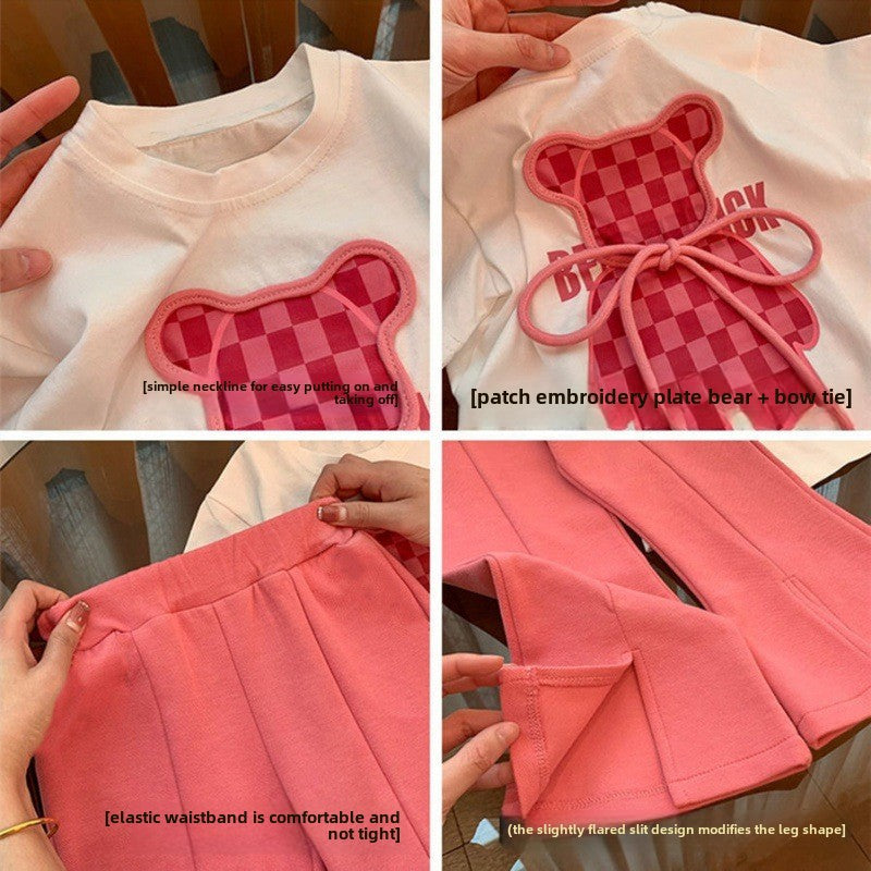 Summer Set - Stylish T-Shirt & Flared Pants for Girls