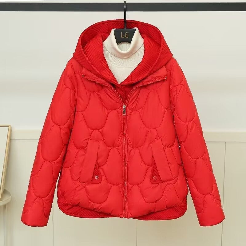 Women's Faux  Hooded Winter Puffer Jacket