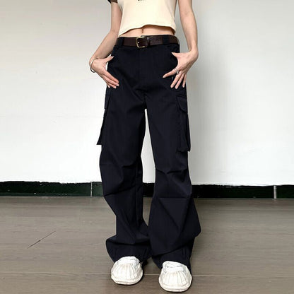 New pocket design high-waisted versatile harem Pant