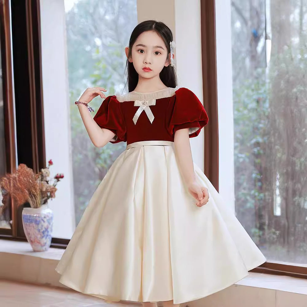 Elegant Girls' Princess Evening Dress  First Birthday & Special Occasion