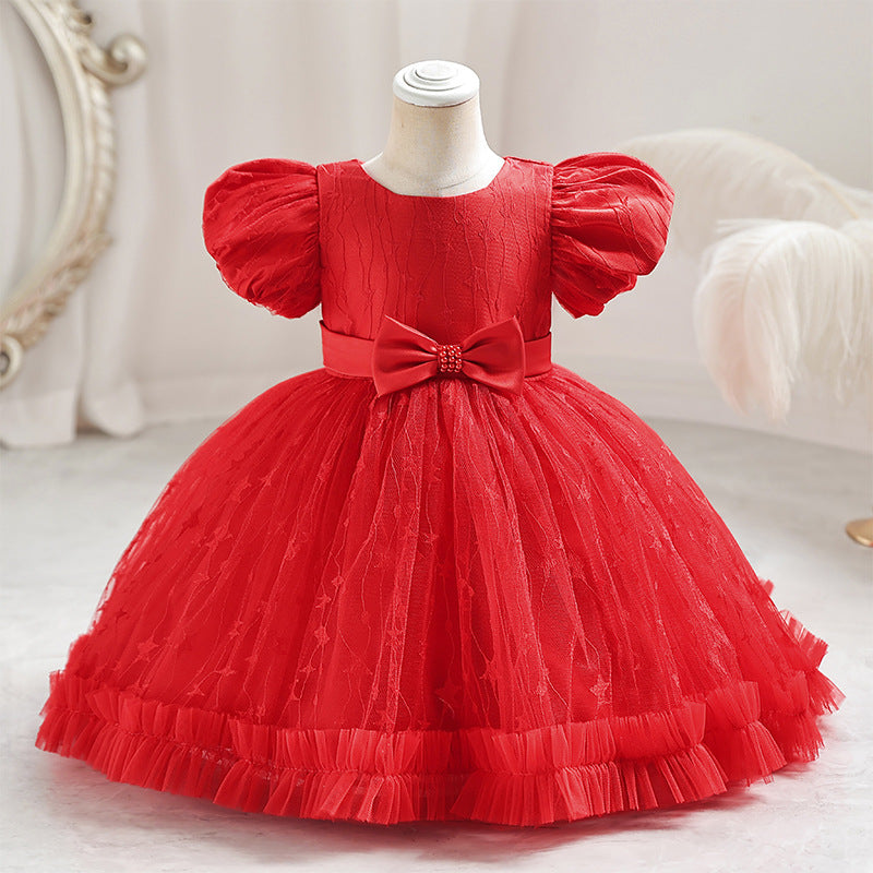 Baby Girl Lace Princess Tutu Dress  1st Birthday Party & Performance Outfit