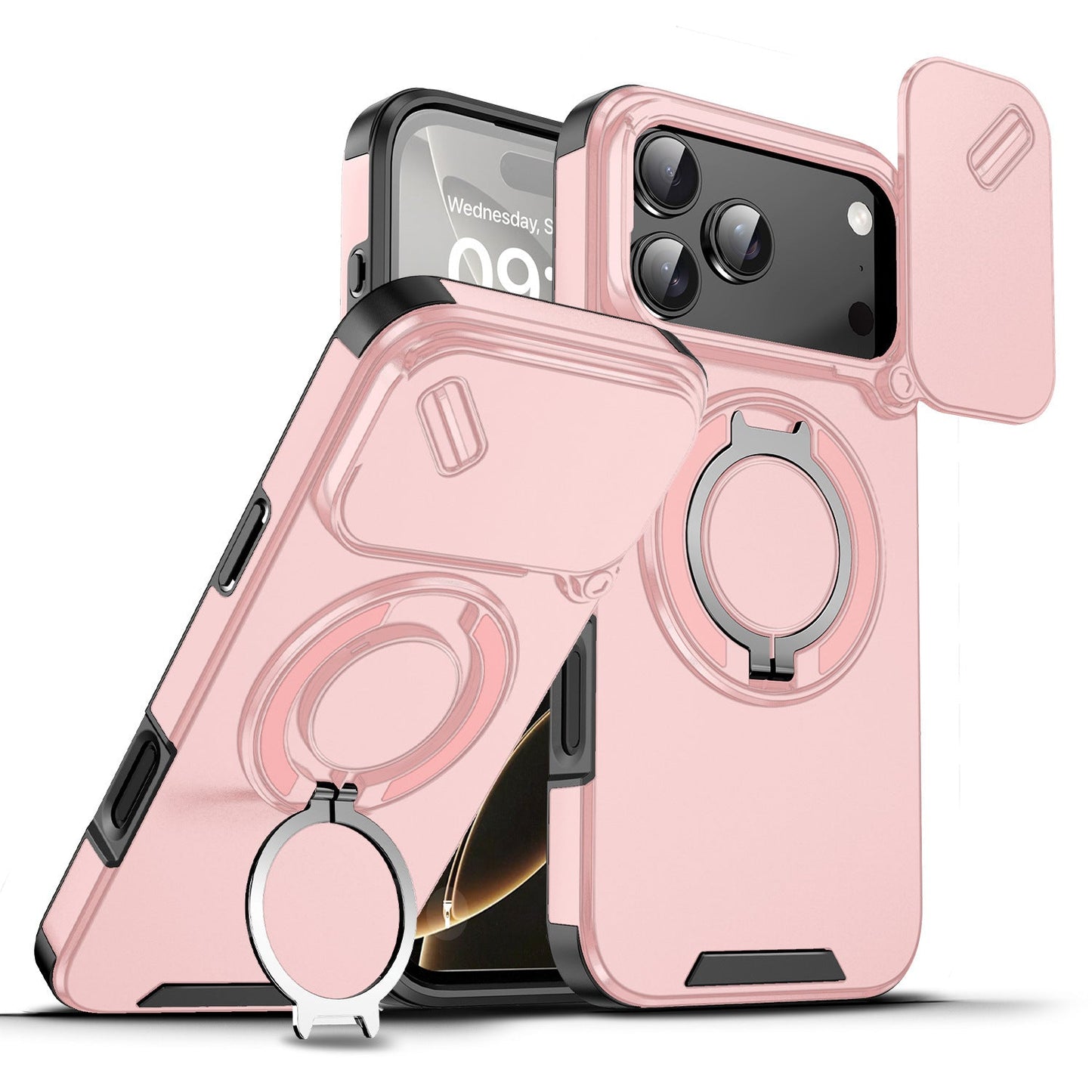Magnetic Armor Phone Case for iPhone 16 / 17 Pro Max