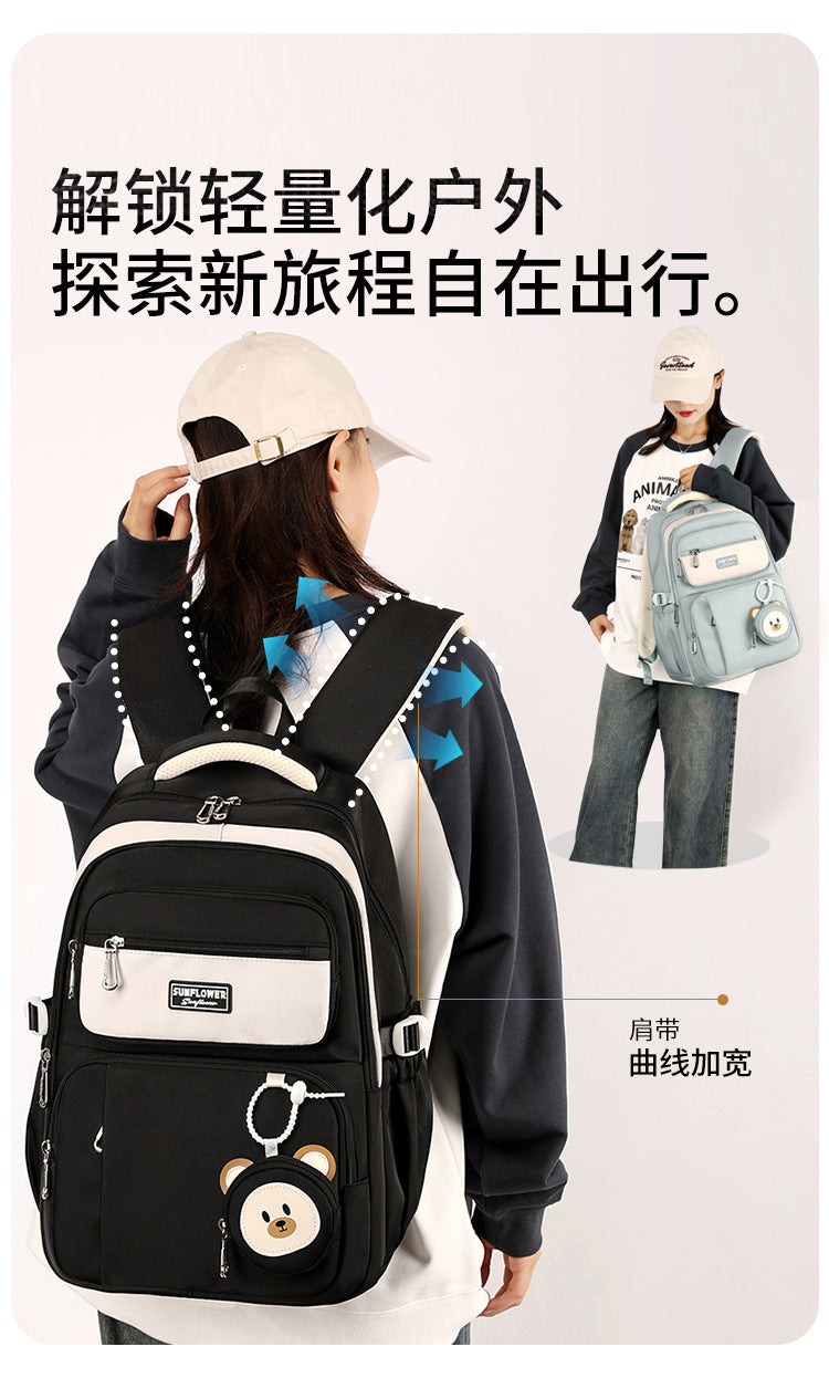 Girls School Backpack - Durable Large Capacity 20-35L Bag