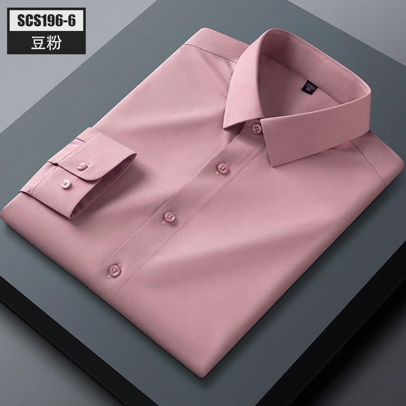 Mens Mulberry Silk Business Casual Shirt