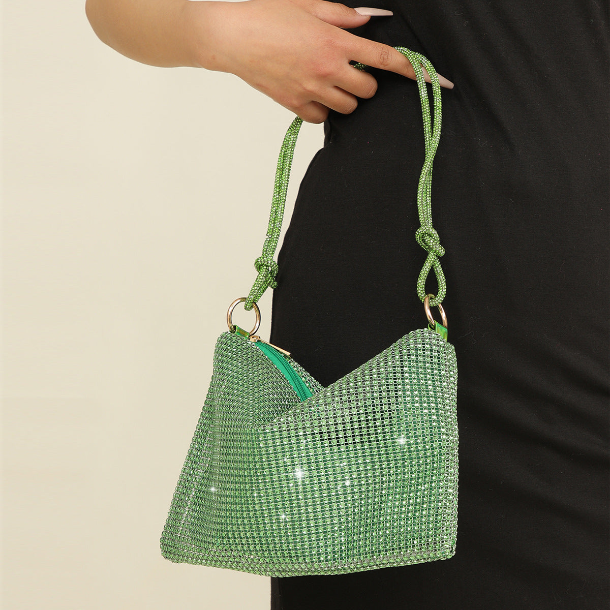 Crescent Sparkle Dinner Shoulder Bag