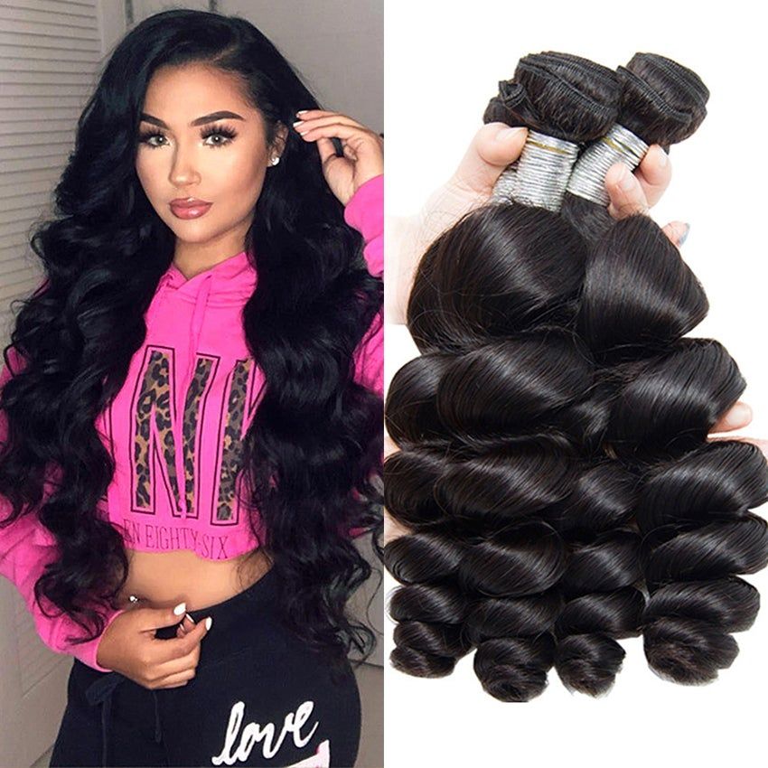 Hair Bundles Virgin Human Hair Loose Wave 3 Bundle