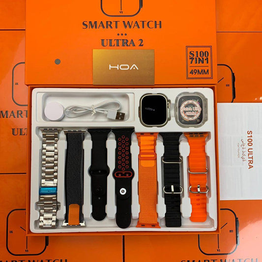 Ultra Smart Watch 7 in 1 men's and women's  bands