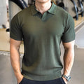 Men’s Summer Henley Polo T-Shirt – Casual Button Collar Sports Tee