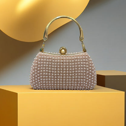 Exquisite Pearl Evening Bag: Perfect for Weddings & Birthdays