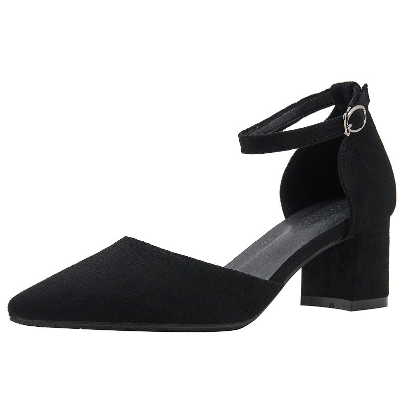Petite Elegance Block Heel Pumps (On Hand)