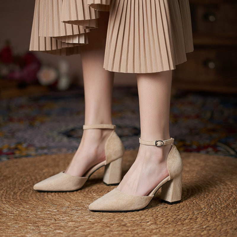 Petite Elegance Block Heel Pumps (On Hand)