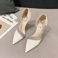 Women's Rhinestone Hollow Stiletto Sandals: Summer Fashion Heels (On Hand)