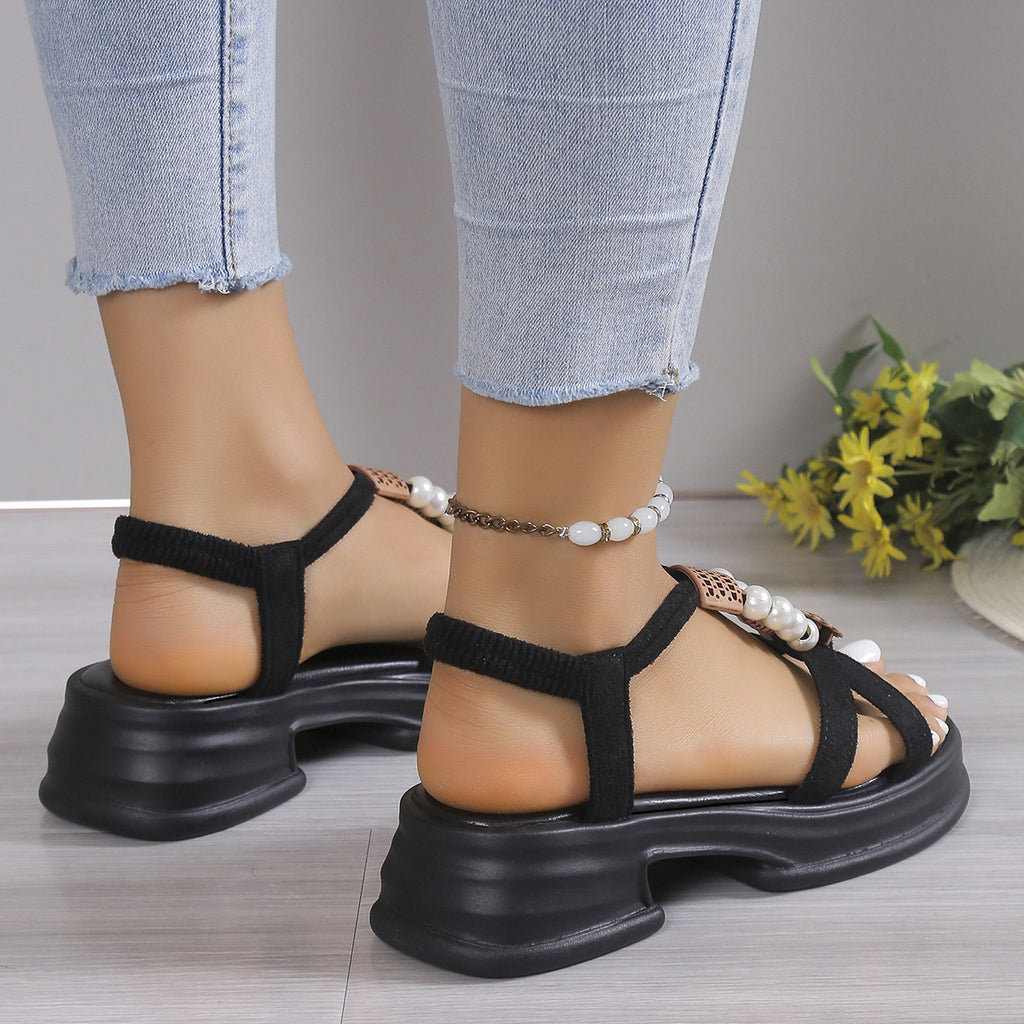 Chic Korean Edition Roman Shoes: New Anti-Slip Wedge Sandals