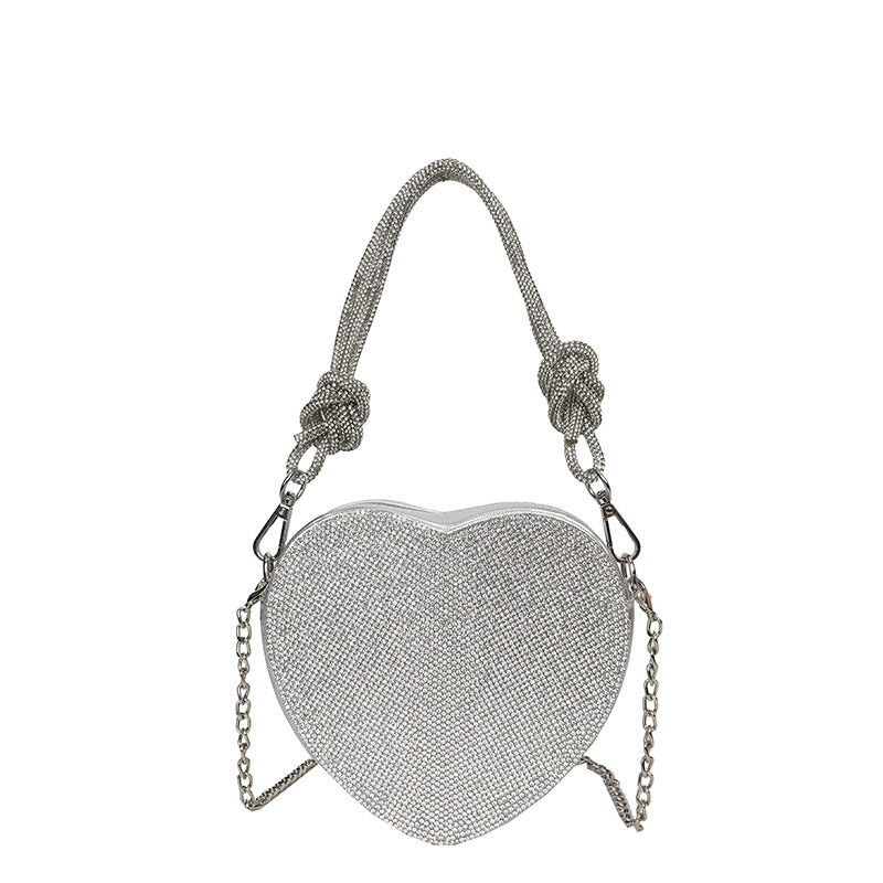 Women's Bright Diamond Armpit Bag: Elegant Rhinestone Crossbody Chic