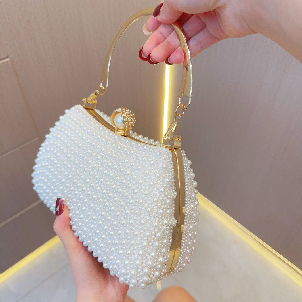 Exquisite Pearl Evening Bag: Perfect for Weddings & Birthdays