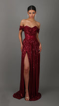 Slim Sequin Slip Dress for Parties