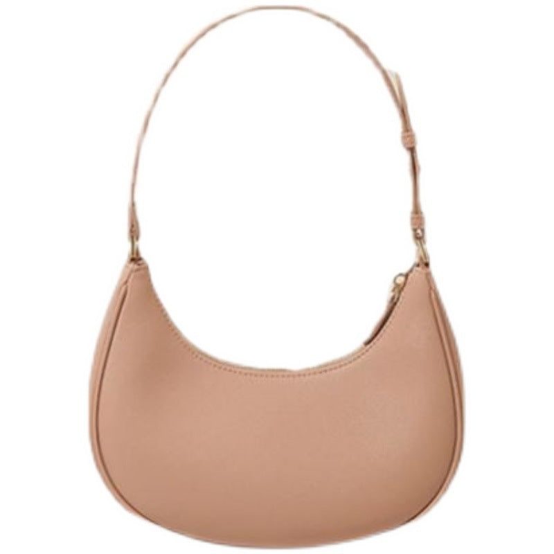 Niche Baguette Bag: Women's Half Moon Shoulder Bag