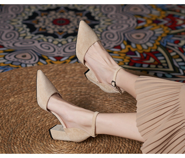 Petite Elegance Block Heel Pumps (On Hand)