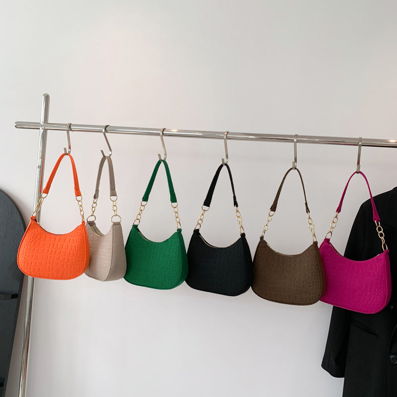 Casual Handheld Armpit Bag: Trendy Fashion Shoulder Crescent