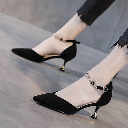 Fairywind Stiletto Heels: Women's Spring/Summer Buckle Sandals